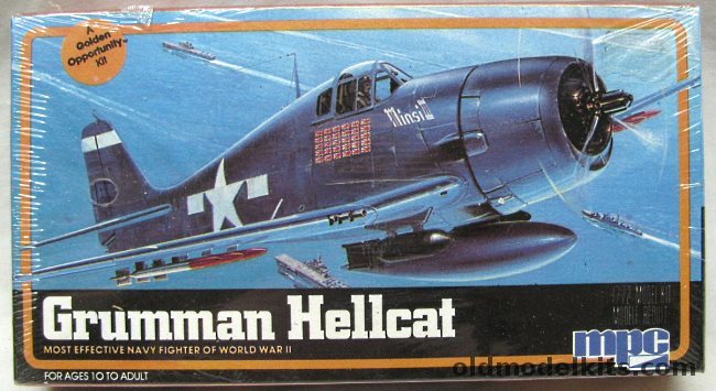 MPC 1/72 Grumman F6F Hellcat - Commander McCampbell (34 victories)  (Airfix Molds), 1-4004 plastic model kit